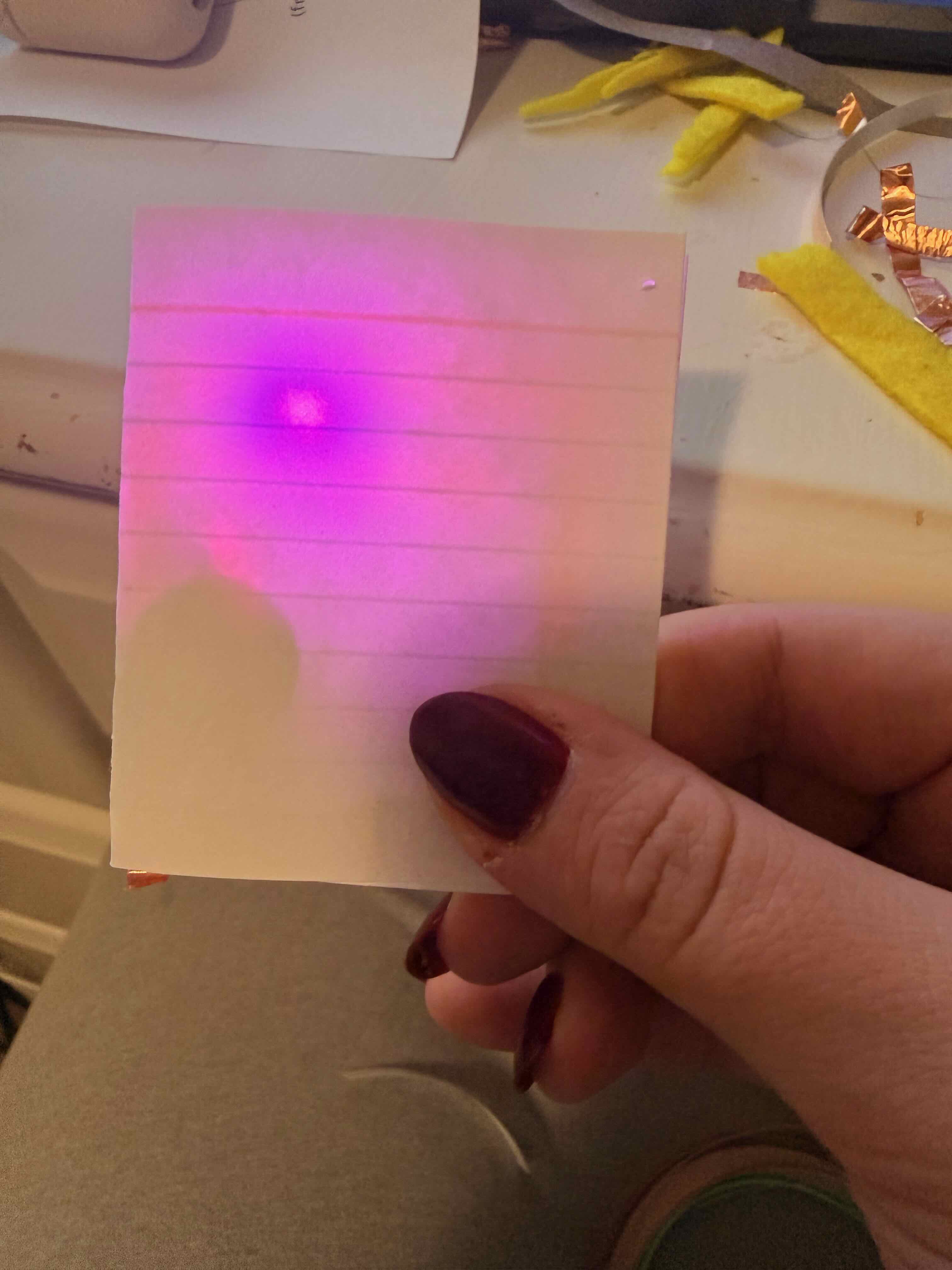 Study of light and shadow interaction.